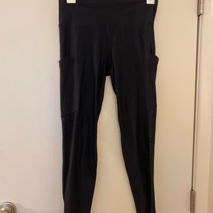Black athleisure leggings